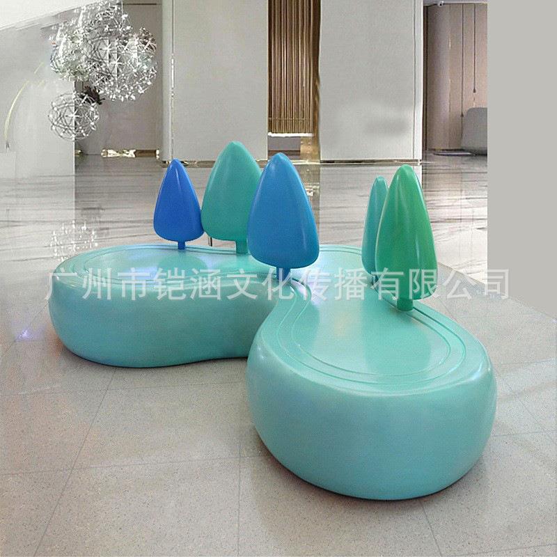 源头工厂玻钢创意休公座椅商场KHGY2023游乐园树林闲造型坐凳办楼