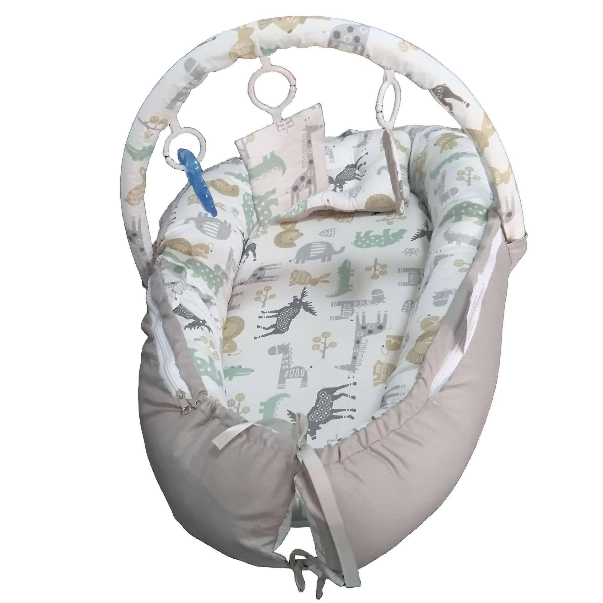 便携式婴儿床帐中可杆折叠防惊跳海绵床垫新生床P2108带玩床具蚊