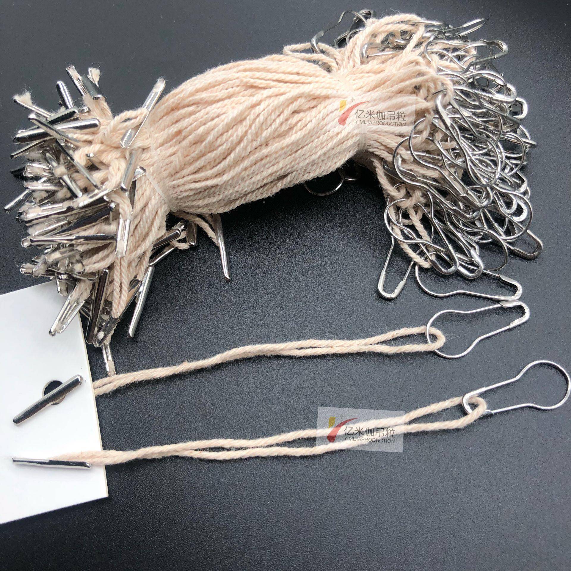 厂家直销服装商绳吊标绳别针绳葫芦针别69511吊线吊牌绳子手穿标