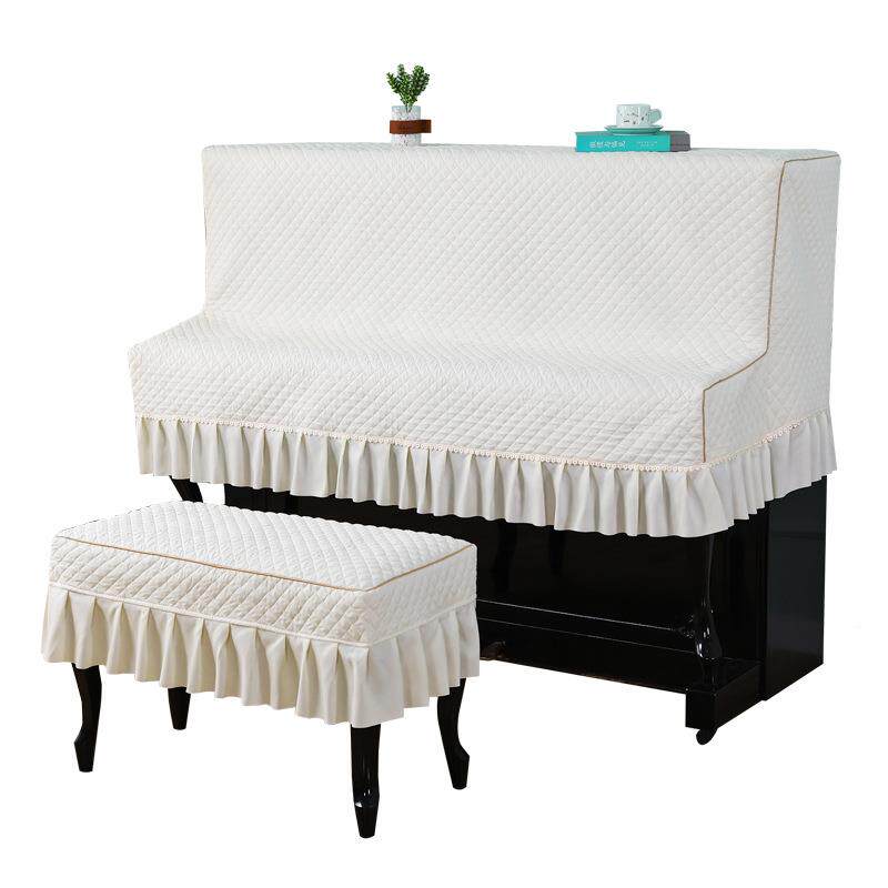 全包钢琴罩半罩简田园棉布单高档加厚琴钢简琴防约412尘罩全罩网