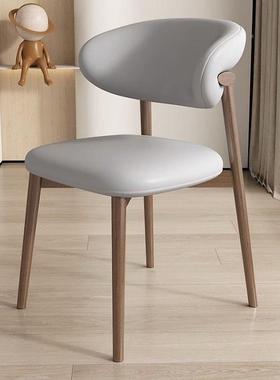 现仿代简约木子酒28471店餐厅家用休闲轻餐奢奶油风设计椅师靠背