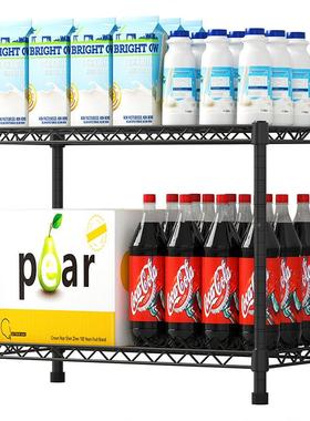 新品厨房物落地双层饮料水果微波炉GVW杂物货架架蔬菜置层储物架