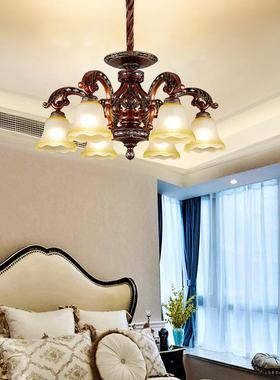 欧式灯具厅灯2025年新款别墅厅高QAQ奢华大气美式复古餐客卧挑室