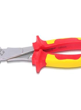 盾ZKAS0钳46015双色绝缘斜口斜口剪钳电工斜嘴子钢偏口钳6寸