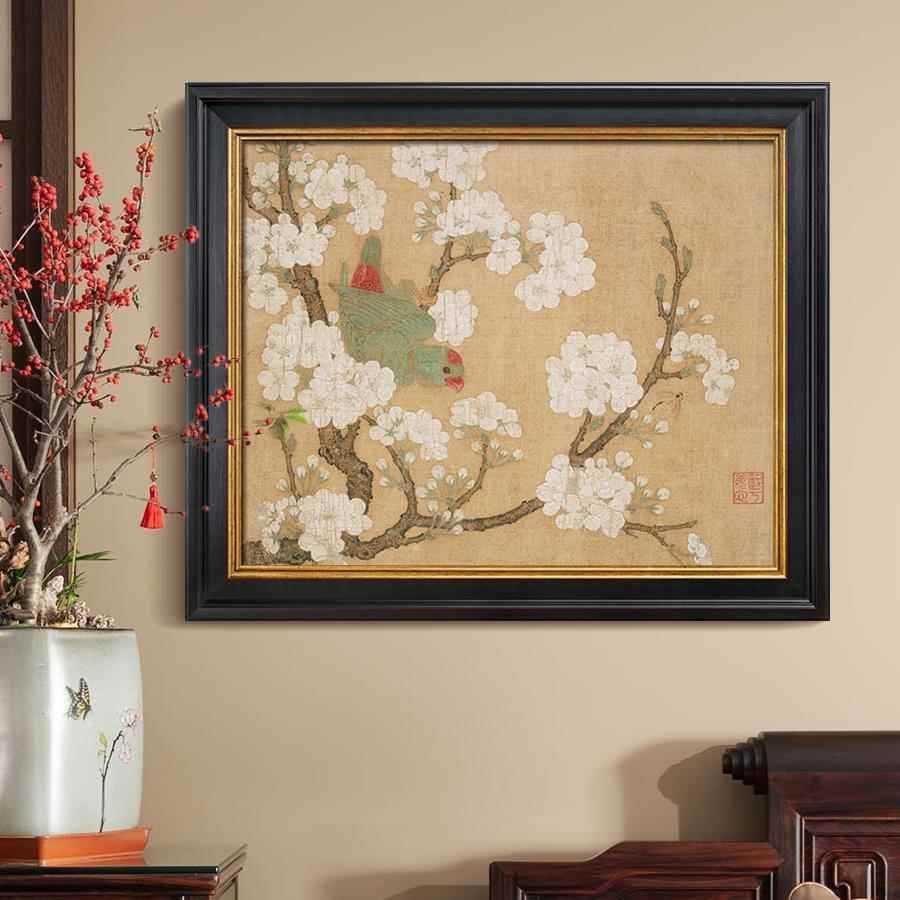 中古配电表箱759装饰餐画复古客电厅中式厅遮挡电箱源盒空开遮丑