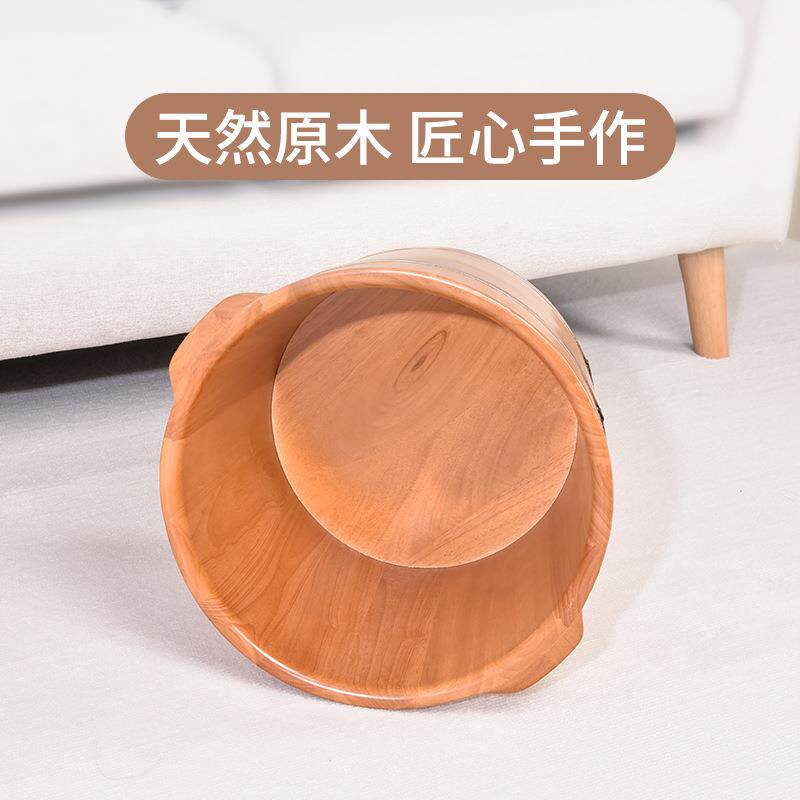木质浴桶木桶用洗脚泡883脚桶足按摩桶重要家养生实木洗脚盆木盆