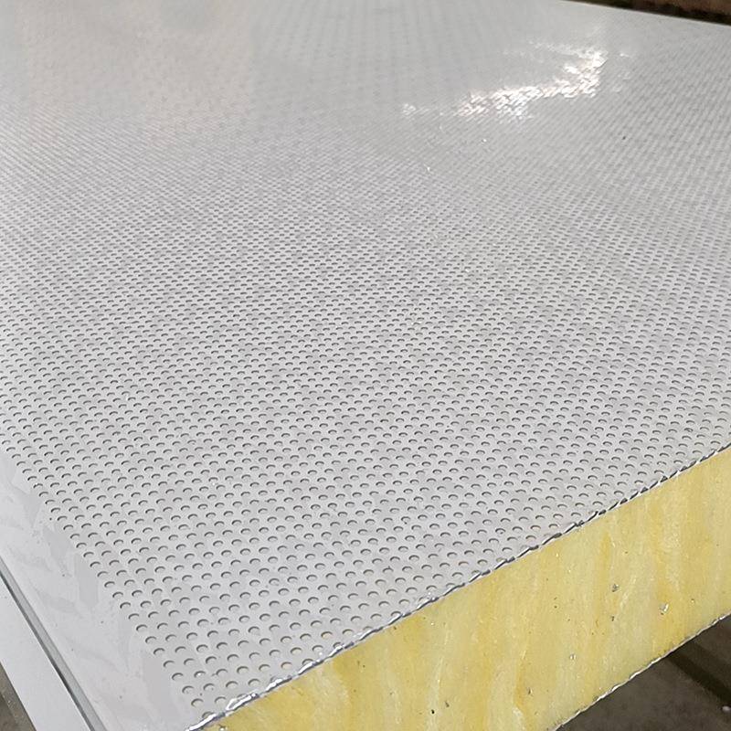 1HOI0m玻璃丝棉m板吸音铝板隔0音降噪隔音板吊顶墙体穿孔复合吸音