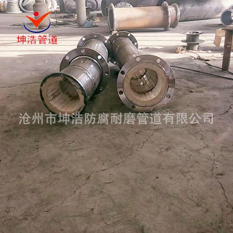 煤厂用抗高压陶瓷耐磨弯头0°耐磨陶DN200瓷复合弯头实体9厂洗家