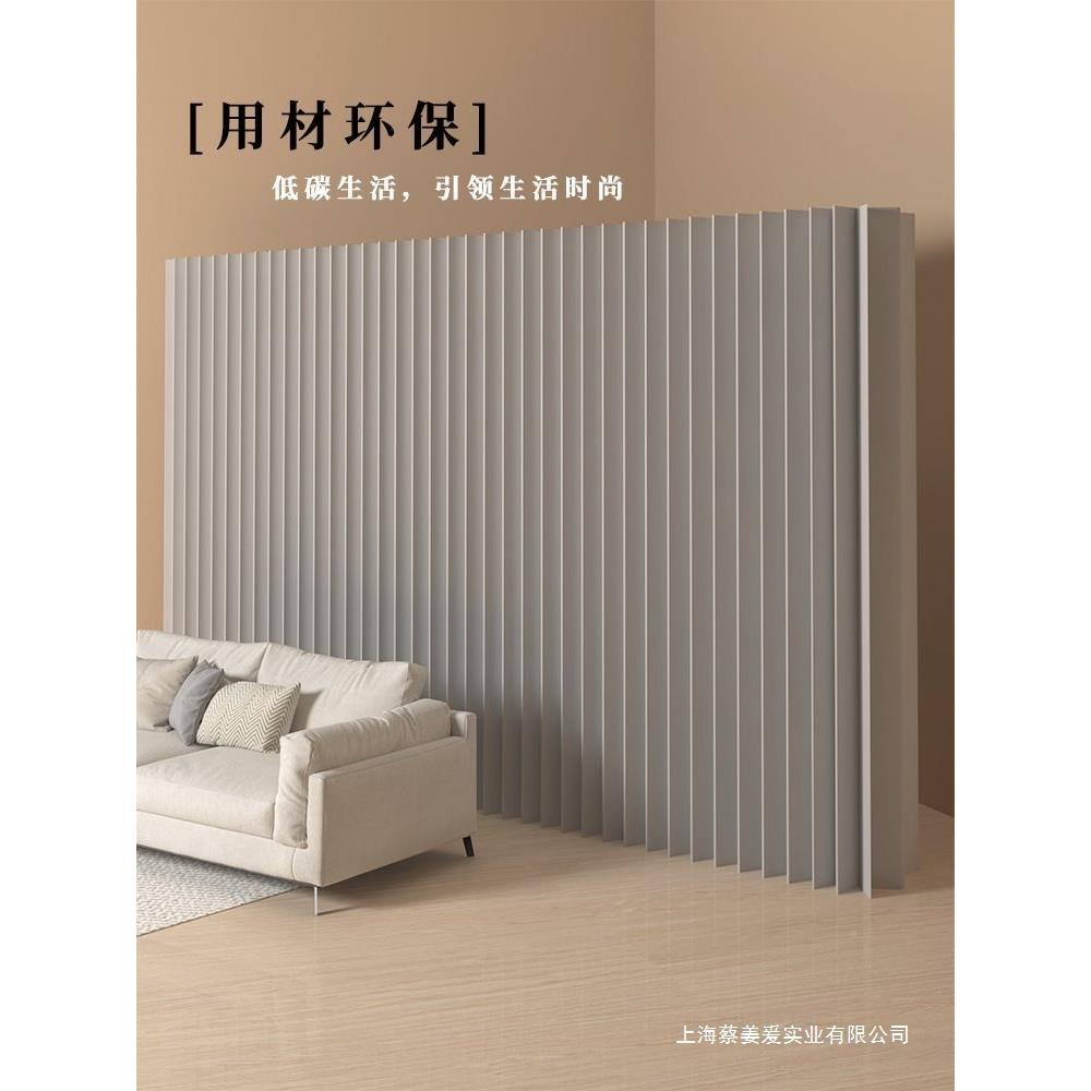 墙隔断办公室家可用卧室客装厅折叠屏风挡纸板简易自背灰色常规景