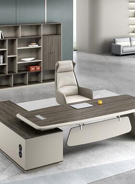 老板桌室YQ221101办公桌现代裁简约老板办公桌椅组台合总大班经理