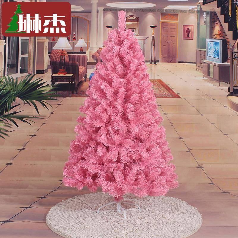 琳杰1节50cm粉色树诞饰品摆件装圣诞树GRJ套餐1.5圣米粉红色圣诞