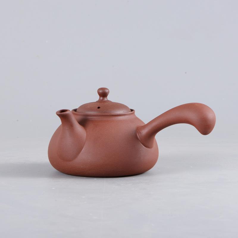 潮州壶烧水壶红泥明火泡茶壶电陶炉煮养GPT生壶陶瓷耐高温水侧把