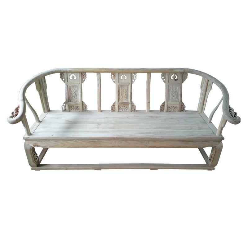 明五清古典中实木沙套发白胚茶几宫廷沙发椅666#件皇宫式椅三件套