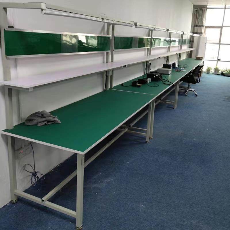 防静电工作台加厚打包台车GOM间流线操作台实水维验室桌带灯装配