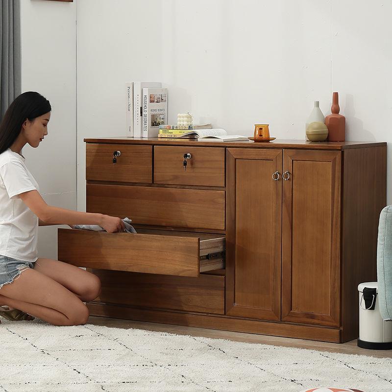 fL田园简约现代x-4512实木斗柜收纳柜抽屉E柜五六七斗斗柜橱家具