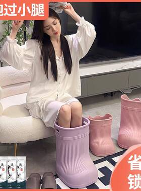 恒泡脚桶过小腿浴家用养生足桶高桶过膝省水脚足温浴桶KJO儿童泡