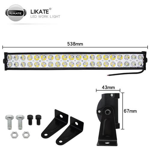 LKE汽车LED工作修灯0LED10W长条灯照4明检工PKP作灯越野2车顶灯
