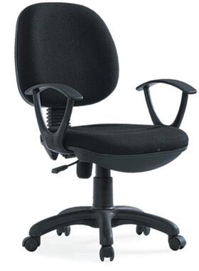 简降约蓝色办公电脑椅久坐麻绒布RYD升不椅转椅职员椅学累生学习