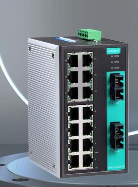 OXAEDS-3业16莎moxa1摩6口非网管型M工以太网交WQI换机