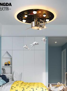 空站卡通儿灯led吸顶童灯卧室幼儿园男KWN孩创意宇宙飞船太灯具