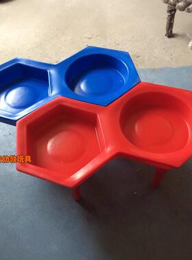 八幼沙角水桌.塑沙水料盘.儿园玩沙池.沙水UKW池玩水.儿童亲子玩