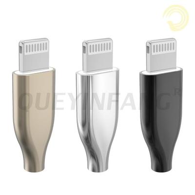 鹊音坊C100插头 带屏蔽壳C100插头 转接线升级线用C100插头带芯片