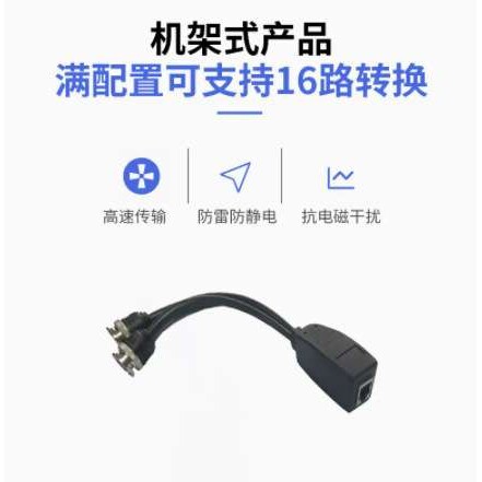 BNC转RJ45 RJ45转BNC 120欧75欧 75欧转120欧 转换器连接线E1线路