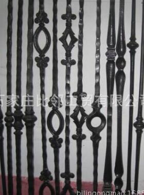 铁艺楼梯铁花杆实心管产品铁配件制铁花河北石家工厂大艺门庄围