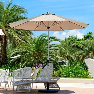 伞中柱伞户外遮阳酒吧街大太阳伞阳ZY553台伞花庭园折叠阳院桌椅