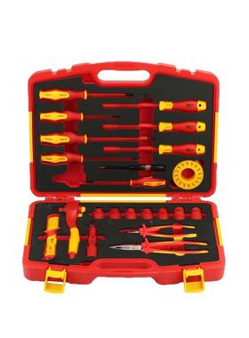22件VDE缘工具组套电讯套装丝耐压绝绝缘螺批钳子MCN工具套装