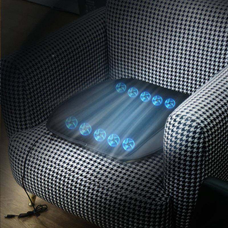 夏天TCI季汽车通风坐垫冷透气吹风垫汽坐座椅通风车制办公室风扇