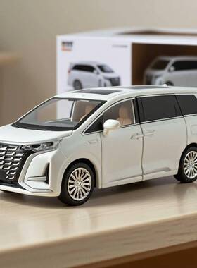 新JLL能1:24滕势D9合金汽真车型仿商务模车MPV摆件收藏源品男孩玩