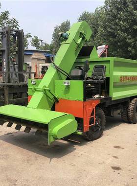 轮轮边桥走式QGS清自粪车养殖粪场堆积四粪铲粪车鲜稠污刮板扒粪