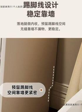 202OYF5新化中梳妆台奶油风妆桌简约式小户型现代奢梳妆轻台钢化