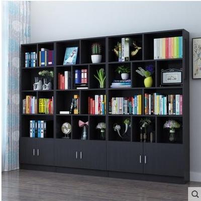 书架实木现书自由组合书橱简约代儿童白色省SDO空间落地收纳柜柜