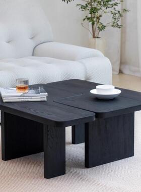 木不茶规则黑色设计师约茶几客厅型家用小户MLP实民宿桌