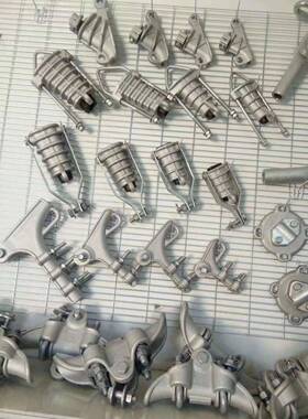 （天蓝色悬垂线夹垂XT跳线悬夹单导线跳线用）XT-4线034