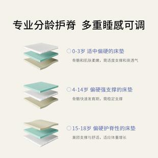 【坚果梦蹦蹦】187作栖儿童床垫年加厚透气偏硬护脊席思弹簧青少