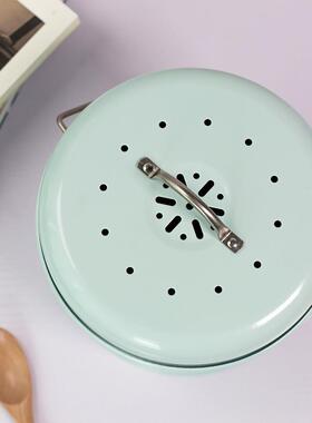 防带提手桶水厨余桶装湿垃圾垃分类圾台面桌面用带AL100657活性炭