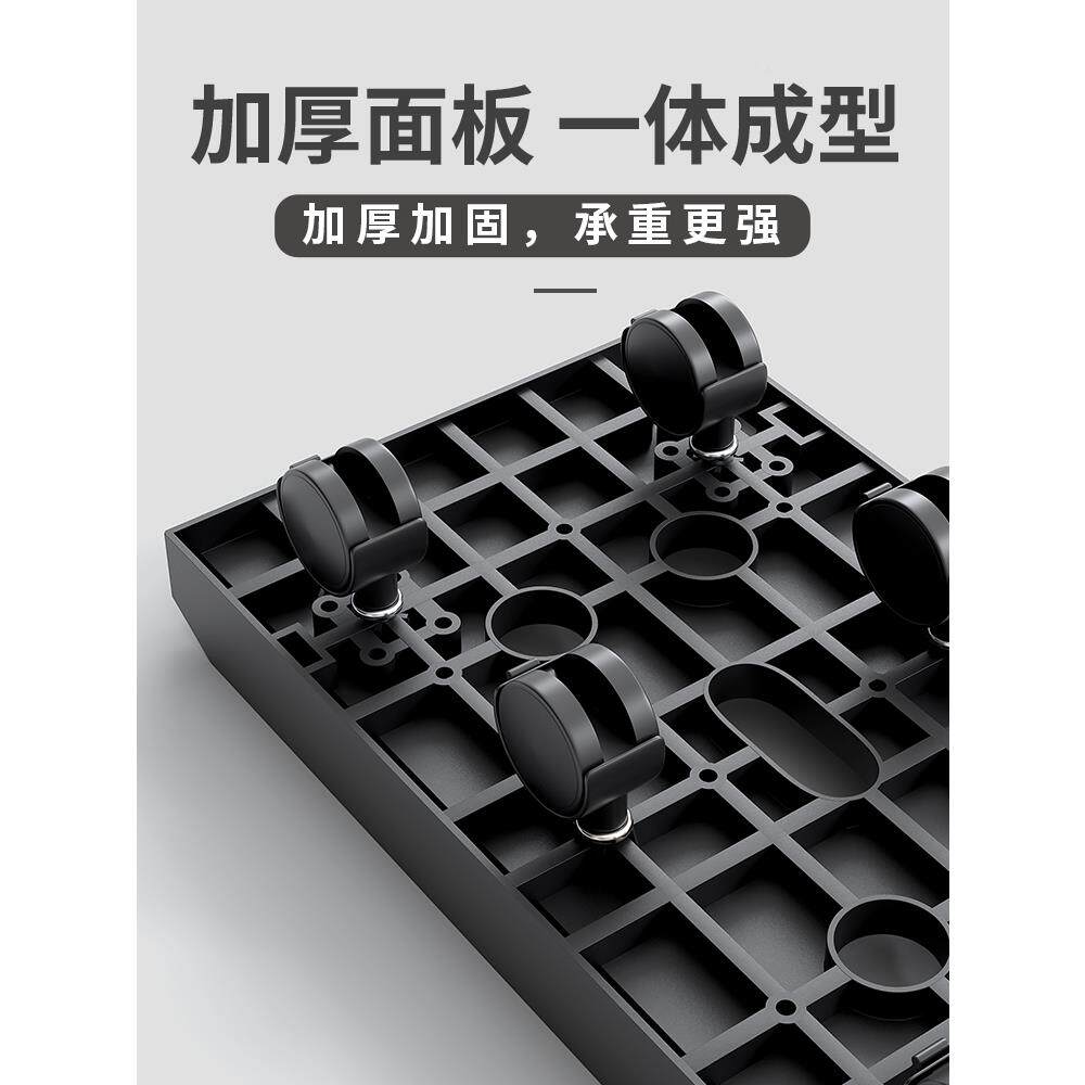 桌CYS下双层主机架可移动万向底轮箱置物托架台机式电脑座支架