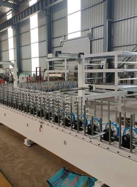 机连续供胶型材饰板包覆踢装脚线包IIK覆一机多用全自动