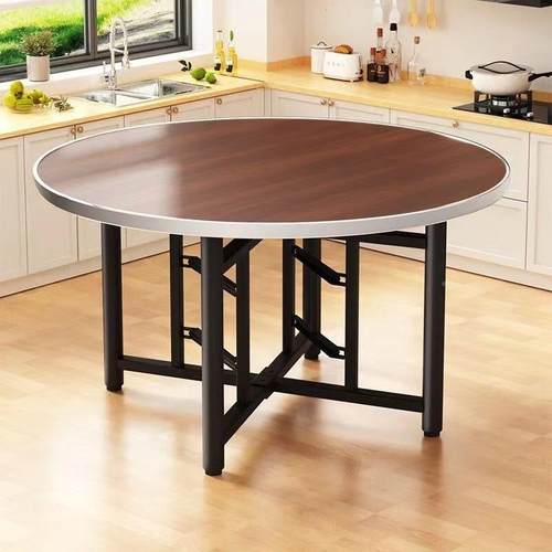 加厚桌可面实木家用桌子餐AFG桌折圆叠酒席店家宴饭店流水坝坝宴