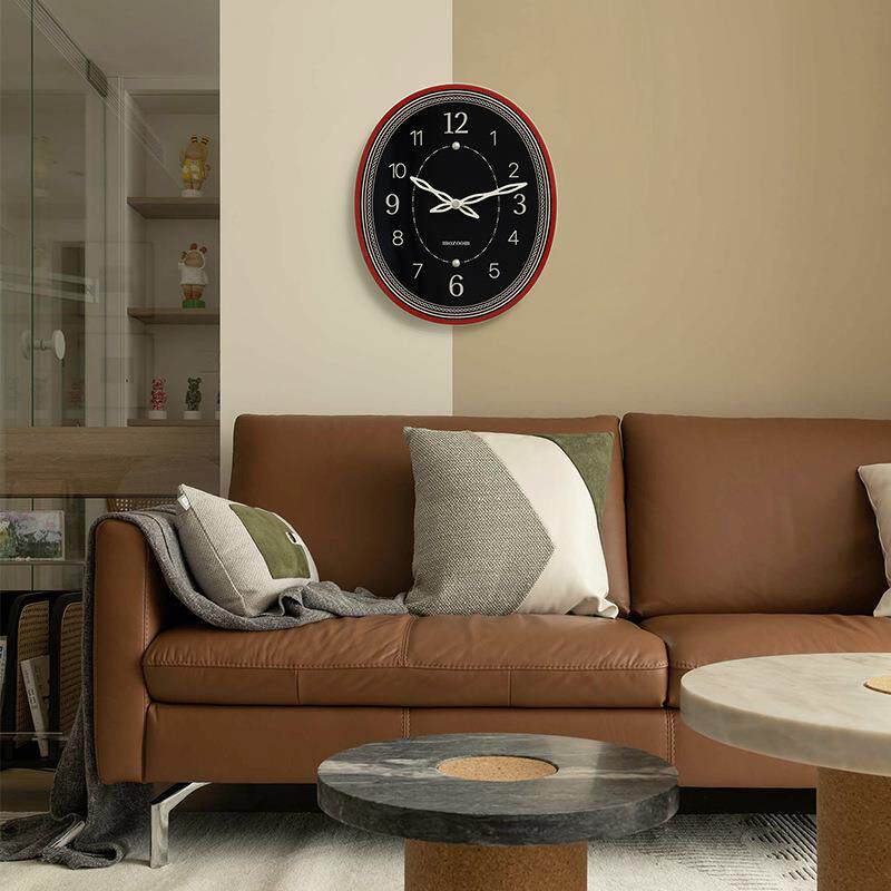 oo挂om免打孔复古轻z奢挂钟客厅用时家尚简约大气创意ZIJ时钟墙
