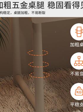 桌女生卧室带抽书桌学生家屉用简易化妆学习OZE出租屋子办公桌电