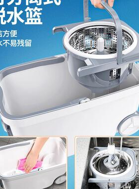 旋转拖把式家用双驱甩布干SDQ拖自动脱水20地25新款桶一拖墩布拖