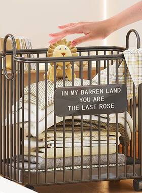 脏颜衣篓高衣TQU值大容量家用带可移动脏衣轮服收纳筐脏衣篮推车