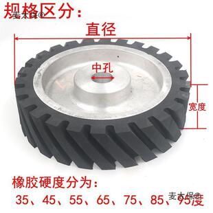 砂机橡胶铝轮砂带轮芯胶无品牌/轮齿面平面砂带套轮带太太阳轮主