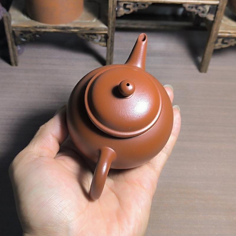 支紫持壶密文订单宜水平壶兴全手工水紫砂壶原矿砂朱泥平紫砂壶