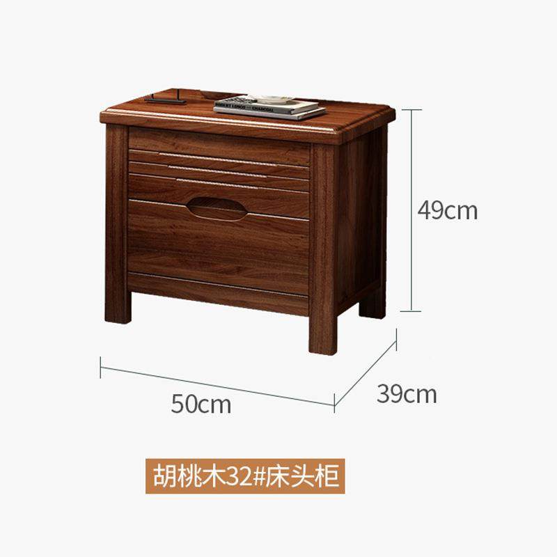 现代式实实木床头柜储物小柜子卧室床边柜经济简约型配中套无品牌