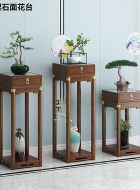 花架子客厅落地ZG-67110式多肉奢轻室内家花盆架用吊兰花架花岩板